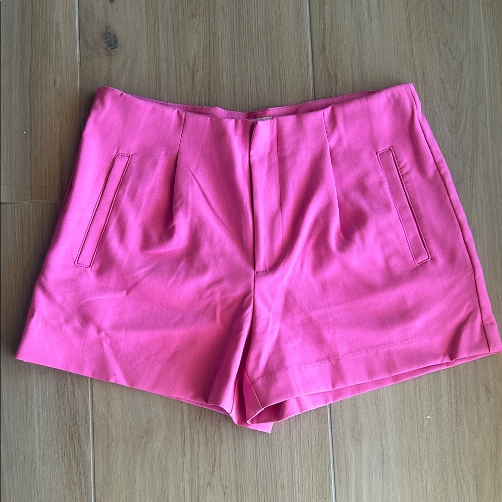 a new day Bright Pink High-Waist Tailored Shorts